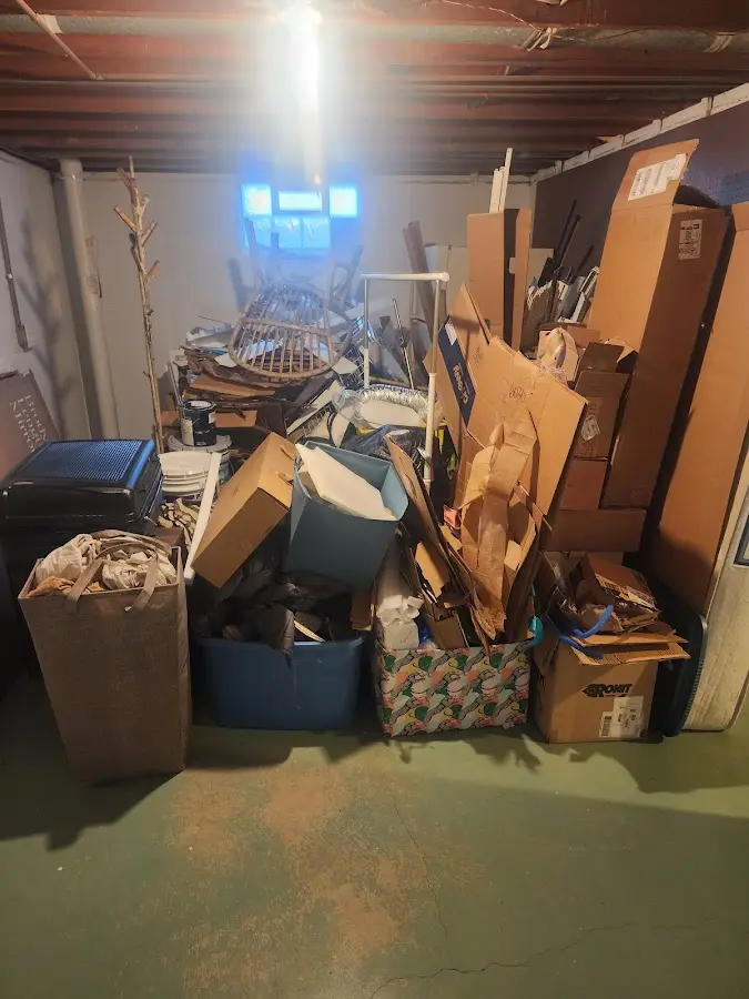 Roll-off dumpster container at job site for Roll Off Dumpster Rental in Hayfork